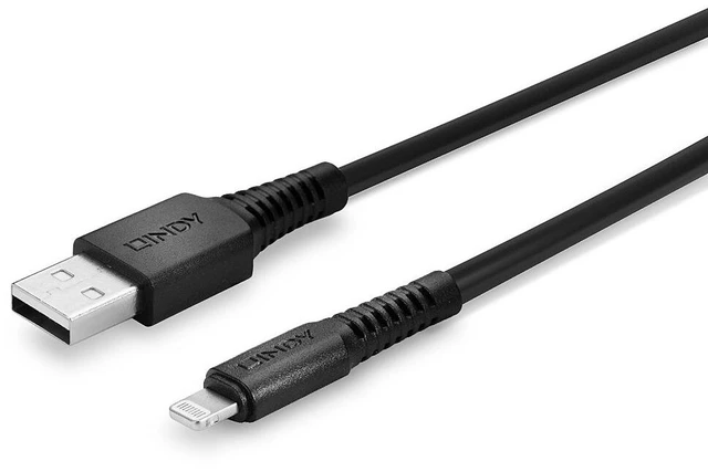 Alt view image 5 of 5 - Lindy 3m USB to Lightning Cable black
