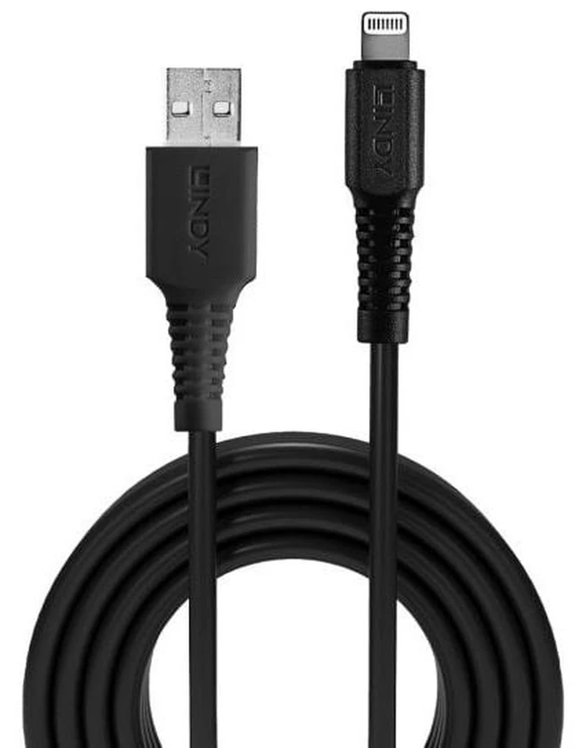 Main image of Lindy 1m USB to Lightning Cable, Black