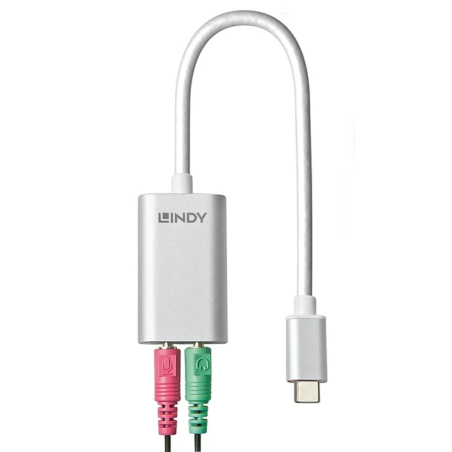 Alt view image 2 of 3 - Lindy USB Type C to Audio Converter