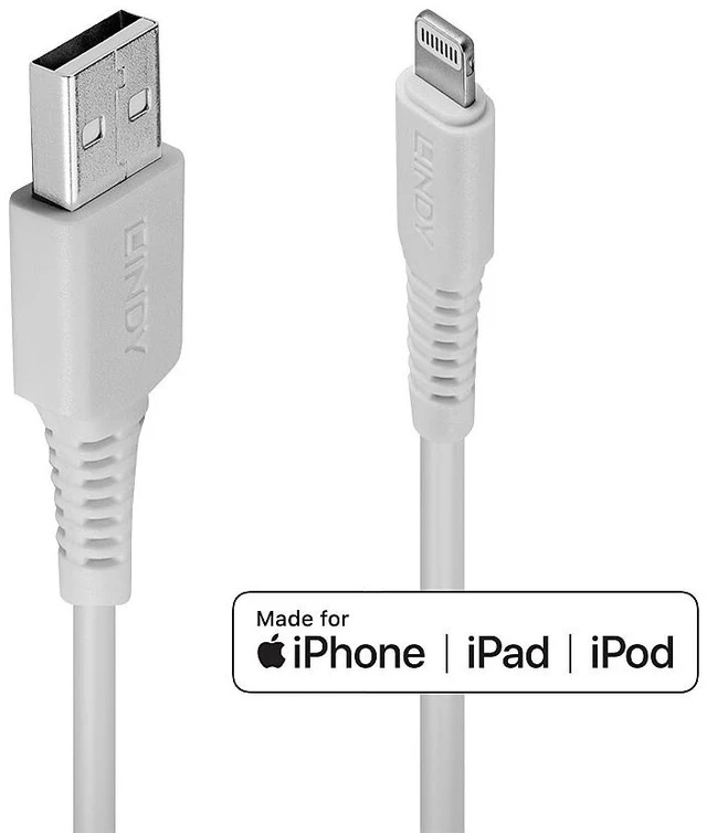 Main image of Lindy 3m USB to Lightning Cable, White