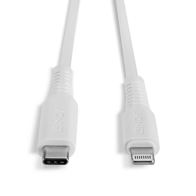 Alt view image 4 of 5 - Lindy 3m USB Type C to Lightning Cable White