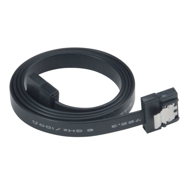Alt view image 2 of 2 - Akasa PROSLIM SATA 3.0 30cm SATA cable 0.30 m Black - AK-CBSA05-30BK