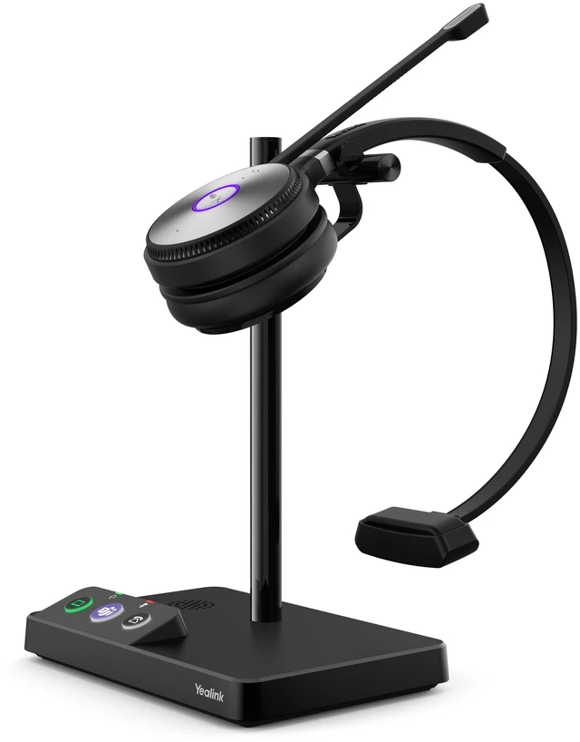 Alt view image 7 of 11 - Yealink WH62-Mono DECT Wireless Mono Headset Microsoft Teams Version