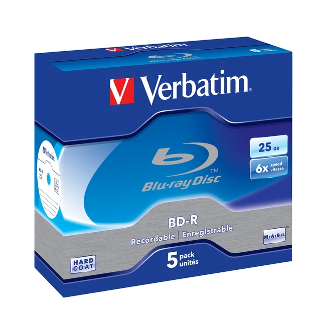 Alt view image 2 of 2 - Verbatim 43715 blank Blu-Ray disc BD-R 25 GB 5 pc(s)