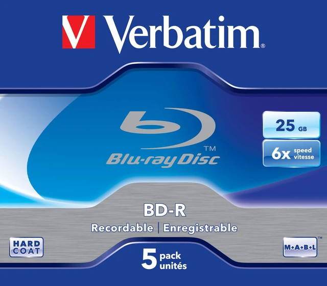 Main image of Verbatim 43715 blank Blu-Ray disc BD-R 25 GB 5 pc(s)
