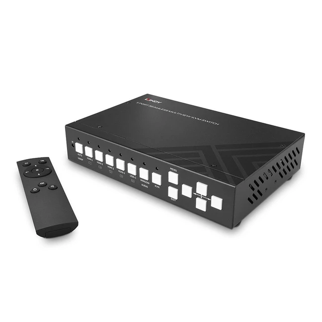 Alt view image 3 of 5 - Lindy 5 Port Seamless Multiview KVM Switch