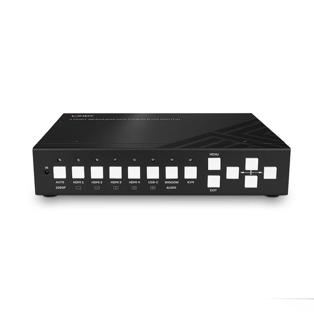Alt view image 4 of 5 - Lindy 5 Port Seamless Multiview KVM Switch