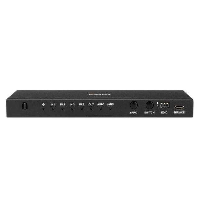 Alt view image 3 of 5 - Lindy 4 Port HDMI 8K60 Switch with eARC
