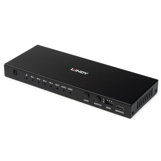 Alt view image 5 of 5 - Lindy 4 Port HDMI 8K60 Switch with eARC