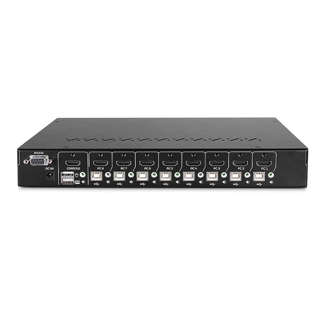 Alt view image 5 of 5 - Lindy 39538 KVM switch Rack mounting Black