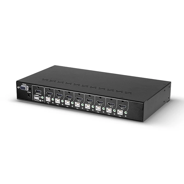 Alt view image 3 of 5 - Lindy 39538 KVM switch Rack mounting Black