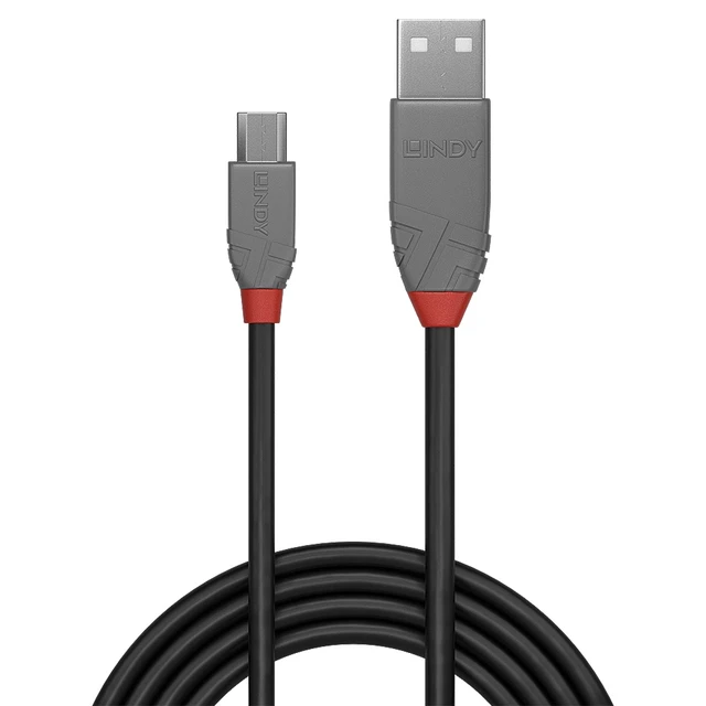Alt view image 4 of 4 - Lindy 2m USB 2.0 Type A to Micro-B Cable, Anthra Line 36733