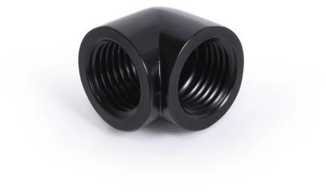 Alt view image 6 of 7 - Alphacool Eiszapfen 20mm L-Connector Fitting G1/4 IT To G1/4 IT - Black (17588)