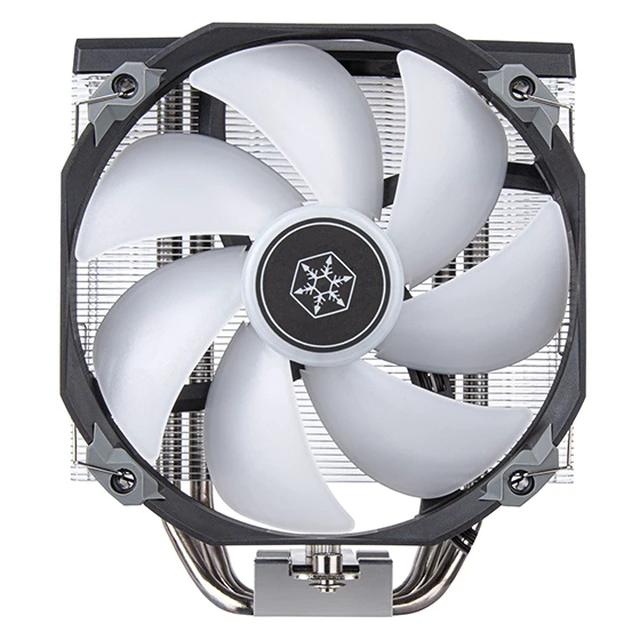 Alt view image 2 of 5 - Silverstone SST-ARV140-ARGB computer cooling system Processor Air cooler 14 cm Black, Grey 1 pc(s)
