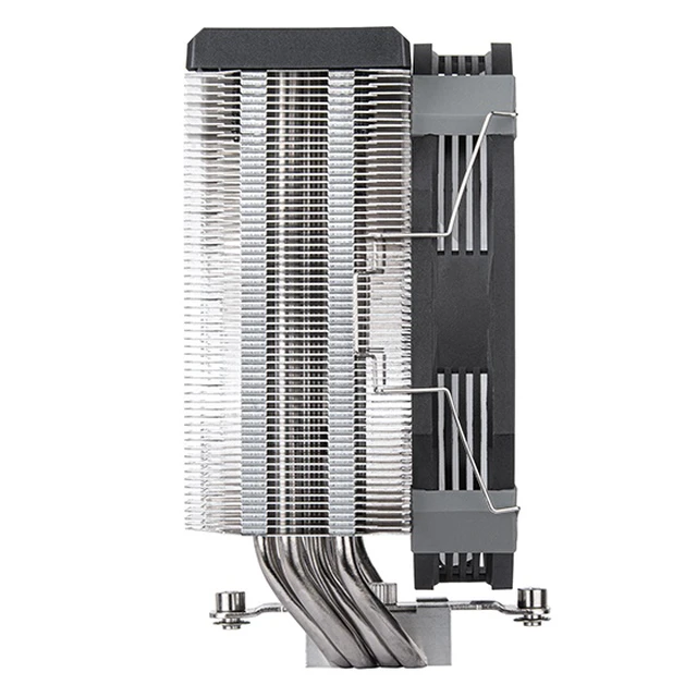 Alt view image 3 of 5 - Silverstone SST-ARV140-ARGB computer cooling system Processor Air cooler 14 cm Black, Grey 1 pc(s)
