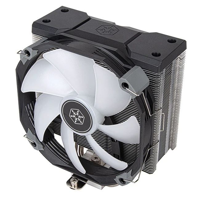 Alt view image 5 of 5 - Silverstone SST-ARV140-ARGB computer cooling system Processor Air cooler 14 cm Black, Grey 1 pc(s)