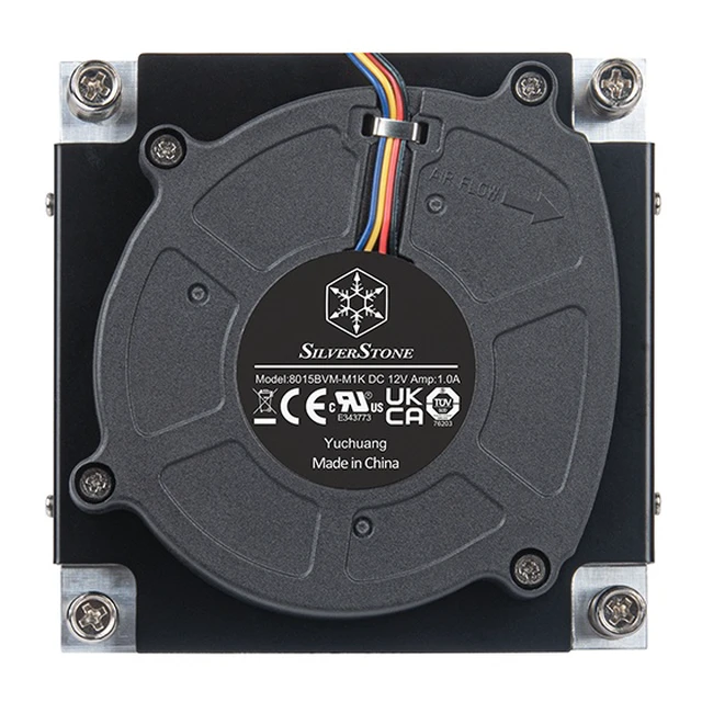 Alt view image 3 of 5 - Silverstone SST-XE01-1700A computer cooling system Processor Air cooler 8 cm Black 1 pc(s)