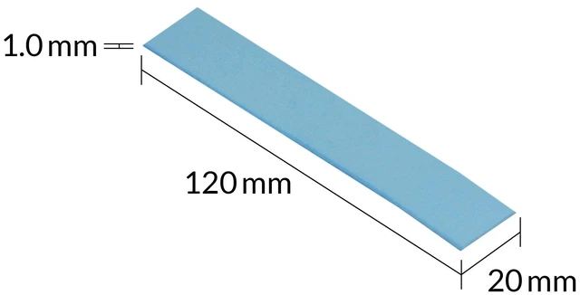 Alt view image 4 of 5 - ARCTIC TP-3 Premium Performance Thermal Pad 120 x 20 mm, 1 mm
