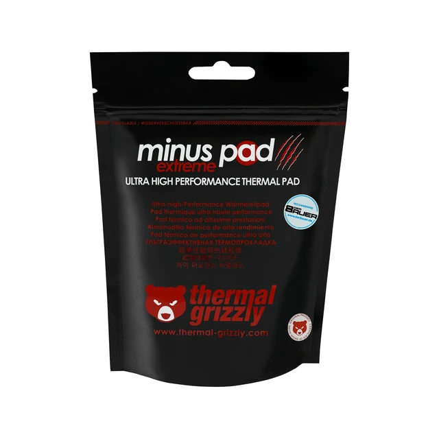 Alt view image 5 of 5 - Thermal Grizzly Minus Pad Extreme Thermal Pad, 100 x 100 x 2.0