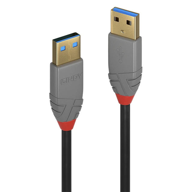 Alt view image 3 of 4 - Lindy 2m USB 3.2 Type A Cable, Anthra Line 36752