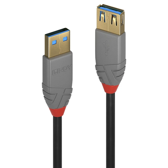 Alt view image 3 of 4 - Lindy 3m USB 3.2 Type A Extension Cable, Anthra Line - 36763