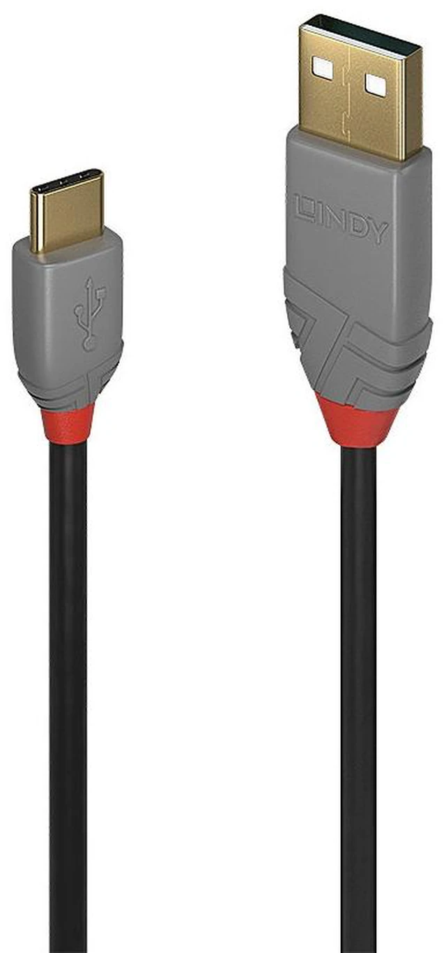 Alt view image 3 of 4 - Lindy 2m USB 2.0 Type A to C Cable, Anthra Line - 36887