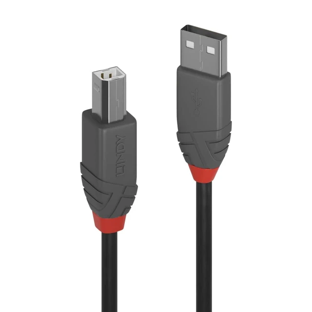 Alt view image 6 of 7 - Lindy 10m USB 2.0 Type A to B Cable, Anthra Line 36677