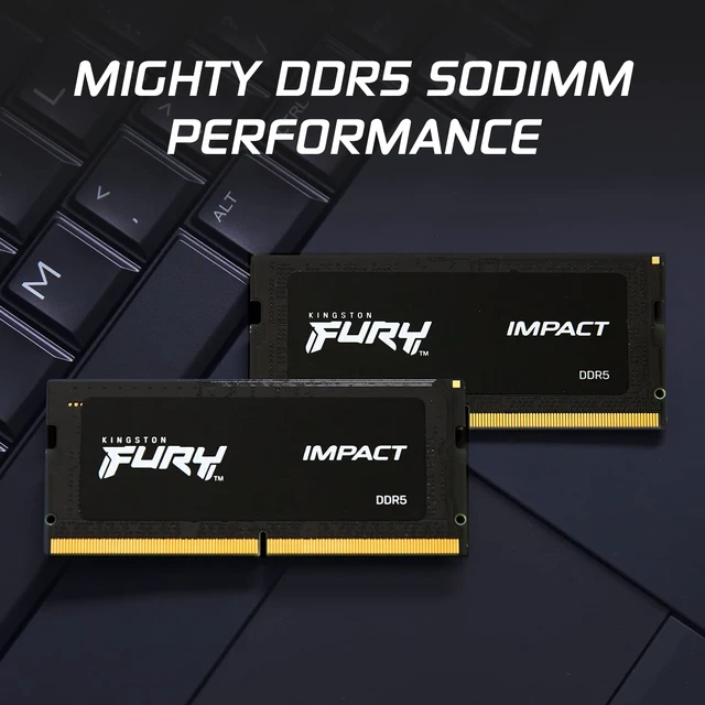 Alt view image 4 of 5 - Kingston Technology FURY 32GB 6400MT/s DDR5 CL38 SODIMM (Kit of 2) Impact XMP