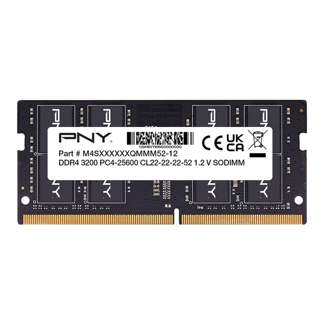 Alt view image 9 of 13 - PNY - Performance 16GB 3200MH DDR4 DRAM CL22 SODIMM Notebook/Laptop Memory - Black (MN16GSD43200-TB)