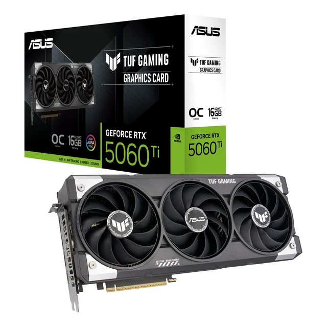 Alt view image 4 of 4 - ASUS TUF Gaming TUF-RTX5060TI-O16G-GAMING NVIDIA GeForce RTX 5060 Ti 16 GB GDDR7