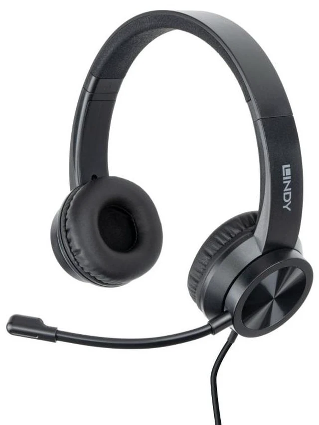 Main image of Lindy USB-C Office Headset with USB A to C Adapter
