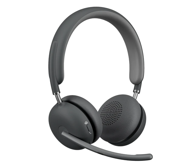 Alt view image 8 of 9 - Logitech Zone Wireless 2 - Headset - on-ear - Bluetooth - wireless - active noise cancelling - USB-C via Bluetooth adapt