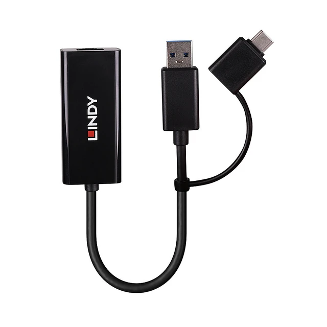 Alt view image 2 of 5 - Lindy USB 3.2 Gen 1 Gigabit Ethernet Converter