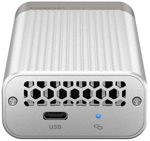 Alt view image 7 of 10 - QNAP QNA-UC10G1T USB 4 Type-C to 10G Base-T RJ45 Network Adapter
