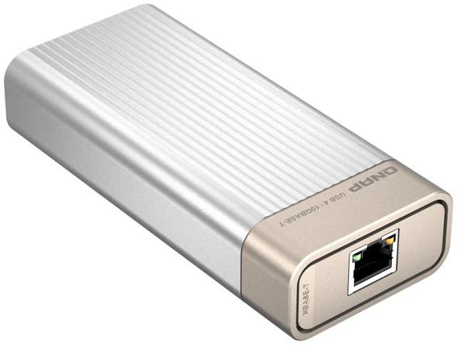 Alt view image 9 of 10 - QNAP QNA-UC10G1T USB 4 Type-C to 10G Base-T RJ45 Network Adapter