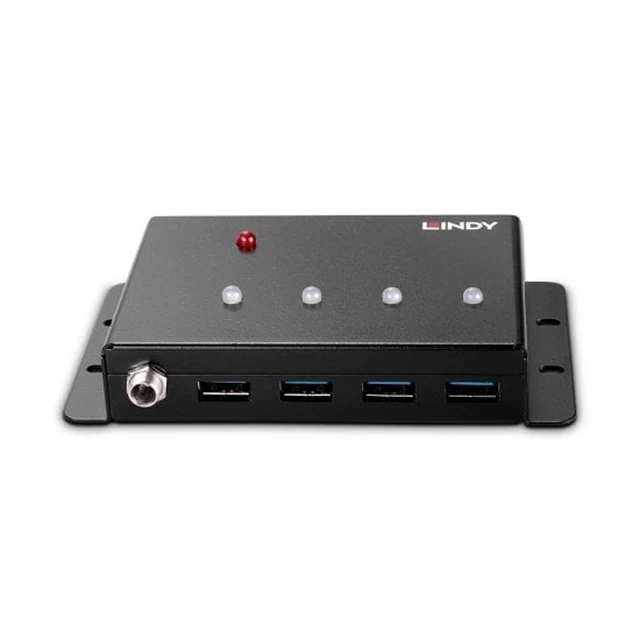 Alt view image 3 of 5 - Lindy 43374 interface hub USB 3.2 Gen 1 (3.1 Gen 1) Type-B 5000 Mbit/s Black