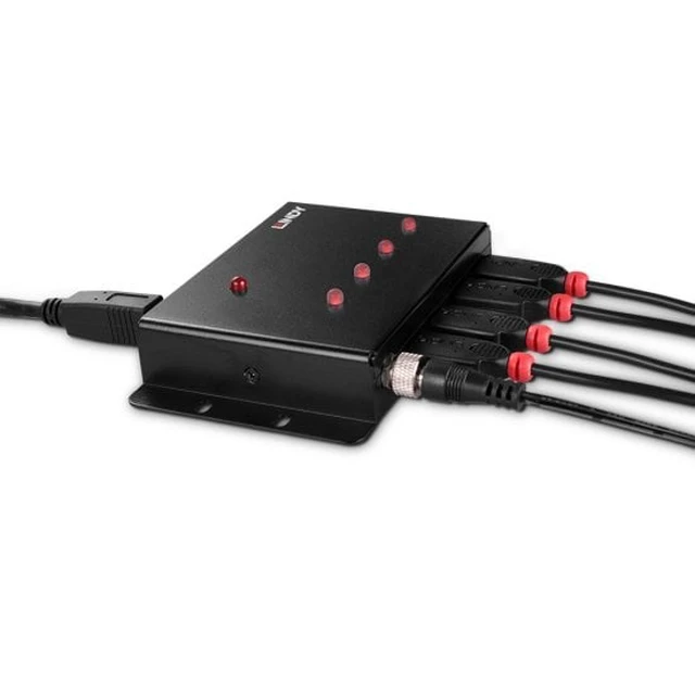 Alt view image 4 of 5 - Lindy 43374 interface hub USB 3.2 Gen 1 (3.1 Gen 1) Type-B 5000 Mbit/s Black