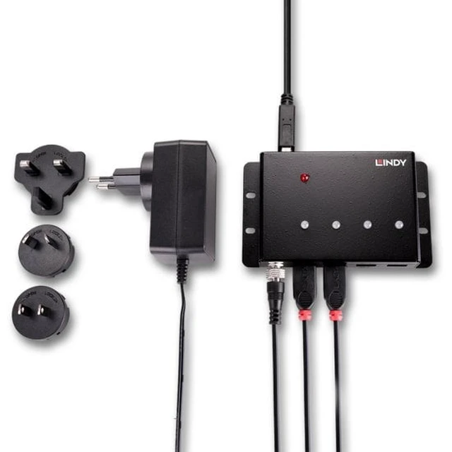 Alt view image 5 of 5 - Lindy 43374 interface hub USB 3.2 Gen 1 (3.1 Gen 1) Type-B 5000 Mbit/s Black