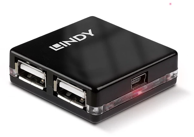 Main image of Lindy USB 2.0 Mini Hub 4 Port