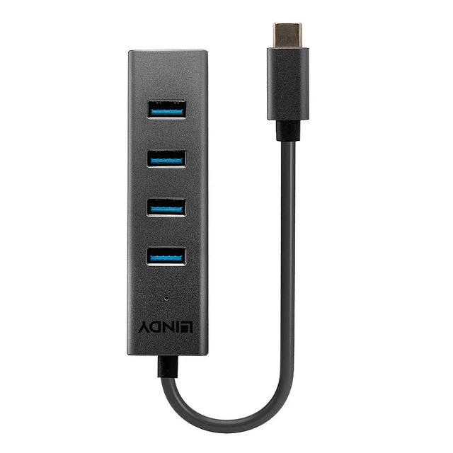 Alt view image 2 of 5 - Lindy 4 Port USB 3.2 Type C Hub