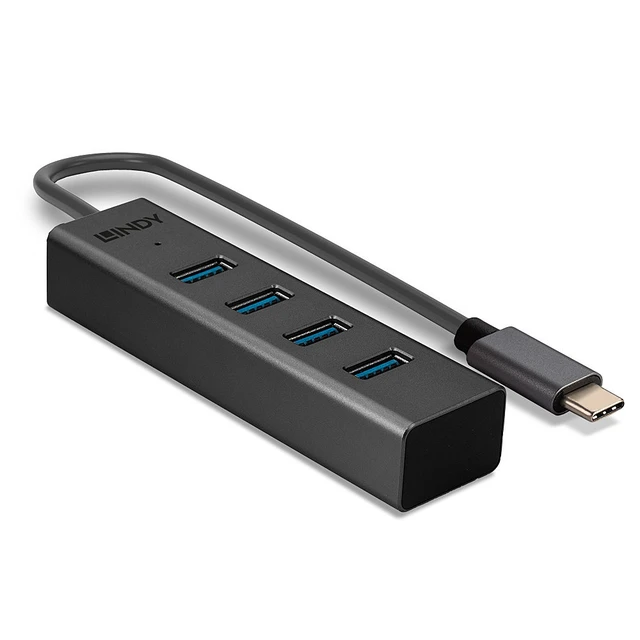 Alt view image 3 of 5 - Lindy 4 Port USB 3.2 Type C Hub