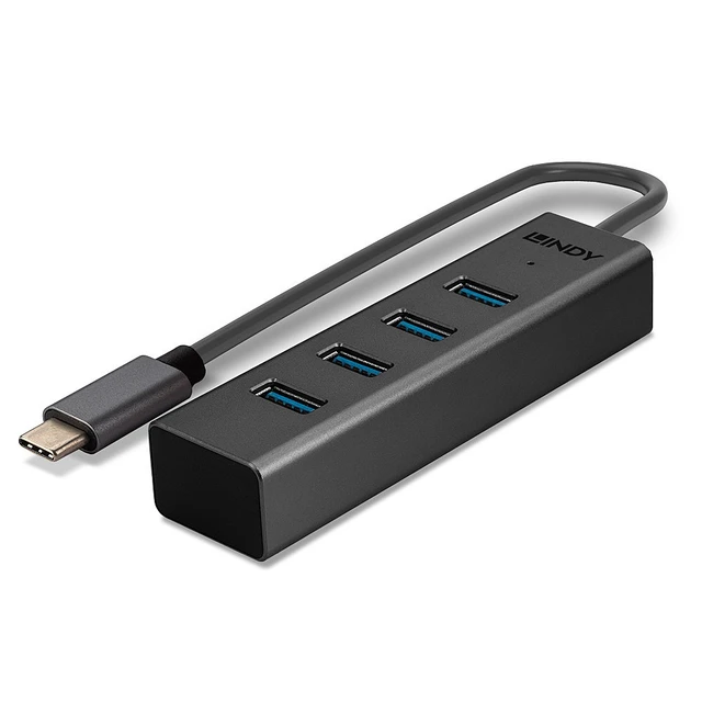 Alt view image 5 of 5 - Lindy 4 Port USB 3.2 Type C Hub