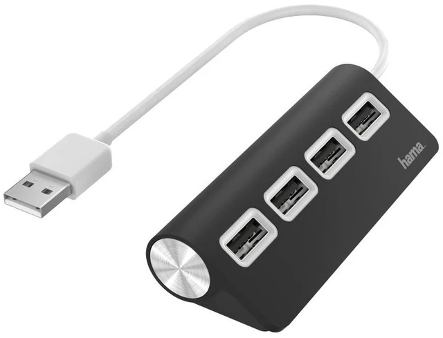 Main image of Hama 00200119 interface hub USB 2.0 480 Mbit/s Black