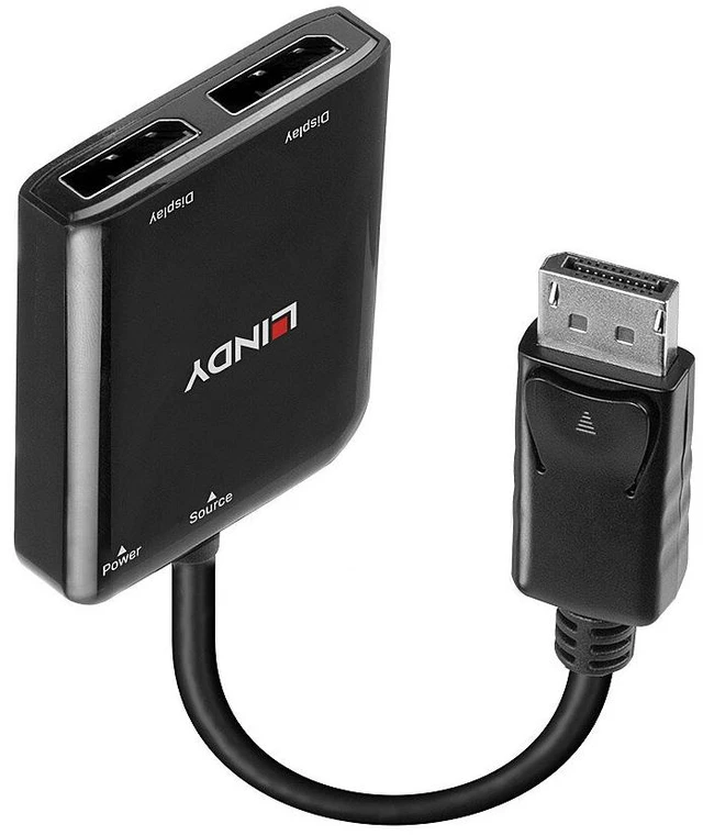 Main image of Lindy 38430 interface hub DisplayPort 21600 Mbit/s Black