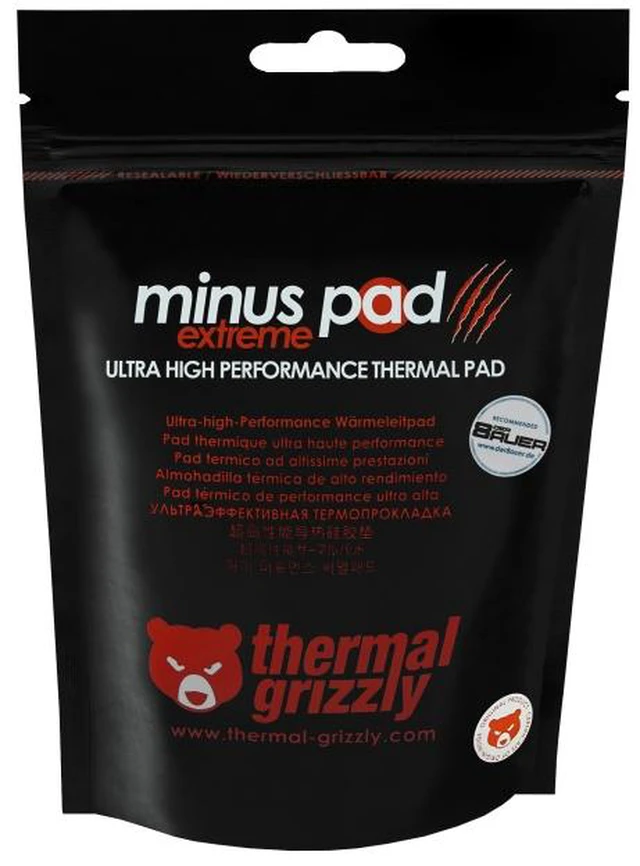 Alt view image 7 of 7 - Thermal Grizzly TG-MPE-120-20-15-R Minus Pad Extreme 120x20x1.5