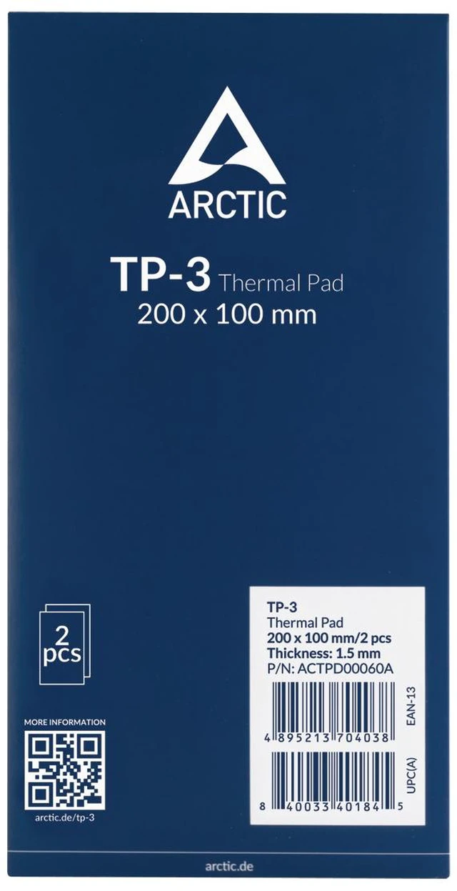 Alt view image 5 of 5 - ARCTIC TP-3 Premium Performance Thermal Pad 200 x 100 mm, 1.5 mm