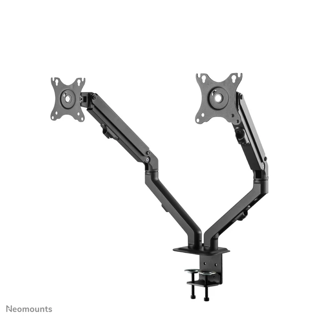 Alt view image 6 of 9 - Neomounts FPMA-D650D - Mounting kit - full-motion - for 2 LCD displays - steel - black - screen size: 17"-27" - clamp mo