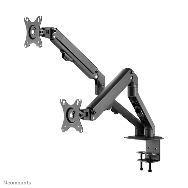 Alt view image 7 of 9 - Neomounts FPMA-D650D - Mounting kit - full-motion - for 2 LCD displays - steel - black - screen size: 17"-27" - clamp mo