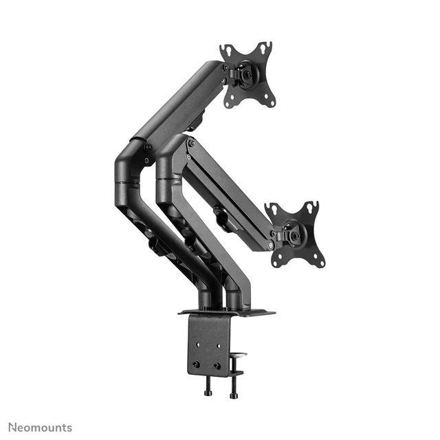 Alt view image 9 of 9 - Neomounts FPMA-D650D - Mounting kit - full-motion - for 2 LCD displays - steel - black - screen size: 17"-27" - clamp mo