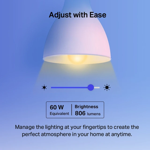 Alt view image 3 of 5 - TP-Link Tapo Smart Wi-Fi Light Bulb, Multicolor
